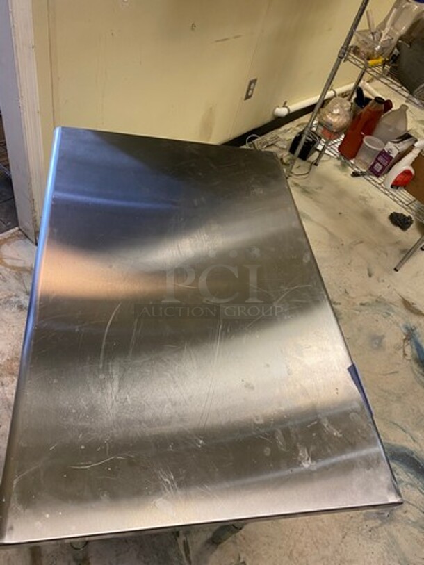 Hally Solid Stainless Steel Work Top/ Prep Table! With Storage Space Underneath! On Legs! - Image 5 of 7