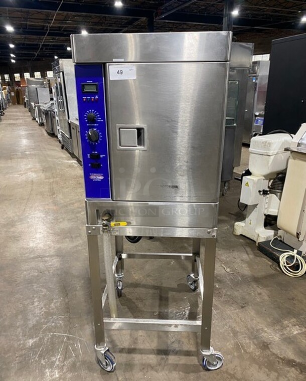 Stellar Steam Commercial Electric Powered Steamer! All Stainless Steel! On Commercial Castors! MODEL CAPELLA SN:021206073 208V - Item #1113627