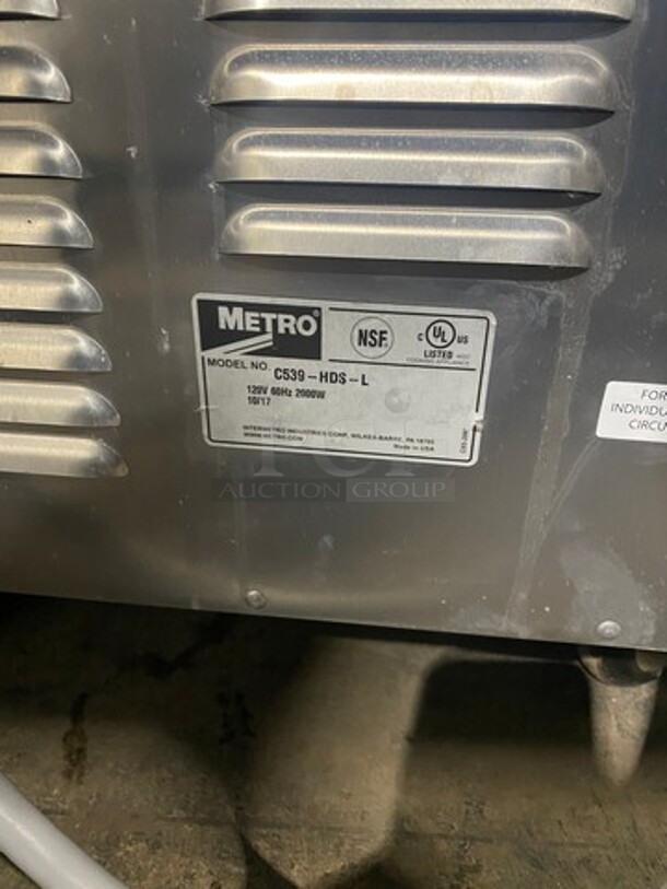 Metro Commercial Double Door Food Holding/Warming Cabinet! Model C539HDSL! 120V! On Casters! - Image 7 of 9