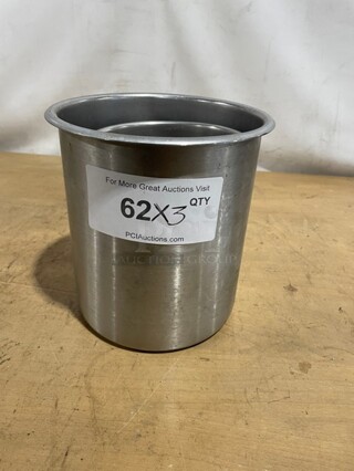 Vollrath Stainless Steel Assorted Bain Marie Pots! 3X Your Bid! 