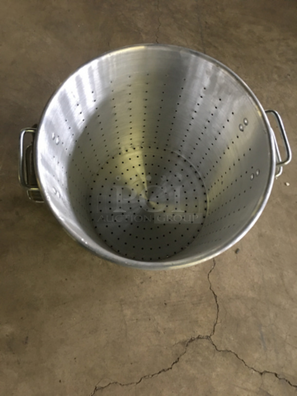 Metal Perforated Pot Inserts! With Handles! 2x Your Bid! - Image 2 of 4