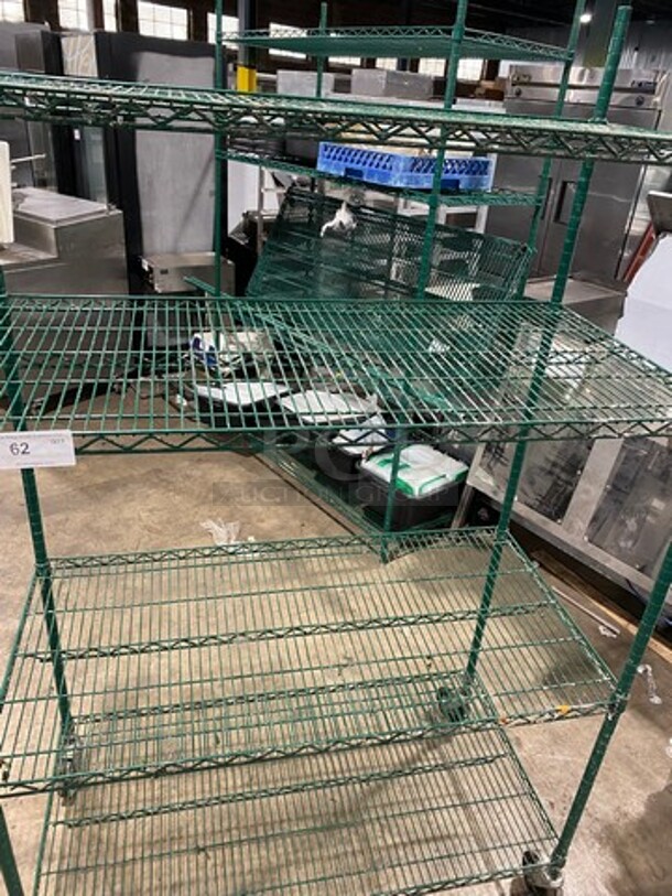 Metro 4 Tier Shelf! On Casters! BUYER MUST DISMANTLE! PCI CANNOT DISMANTLE FOR SHIPPING! PLEASE CONSIDER FREIGHT CHARGES! - Image 5 of 8