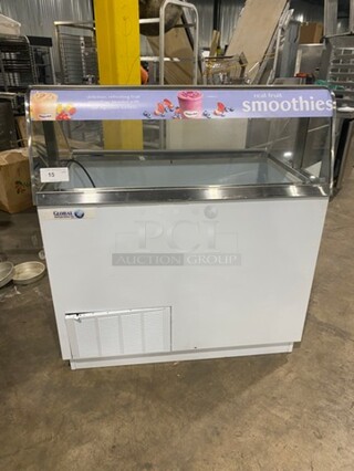 Global Refrigeration Ice Cream Dipping Cabinet! With Closing Back Lid! 115V 1Phase!