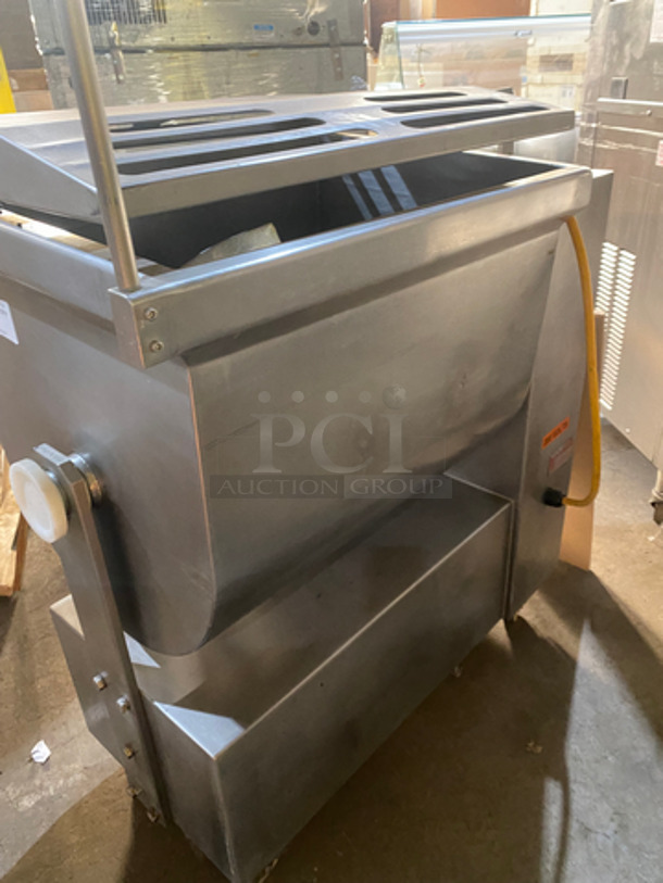 GREAT! Koch Commercial Floor Style Meat Seasoning/Mixing Tumbler! All Stainless Steel! On Casters! Model: A-150 SN:108810-2000 208V 60HZ - Image 3 of 8