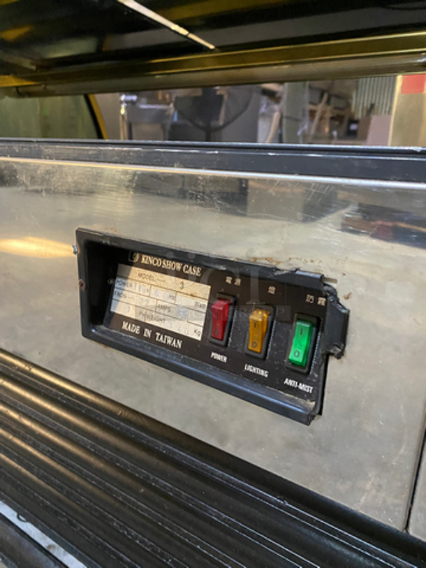 FAB! Kinco Refrigerated Bakery Display Show Case! With Front Curved Glass! With Marble Top & Bottom! With 2 Sliding Rear Access Doors! 110V 60HZ 1 Phase - Image 7 of 9