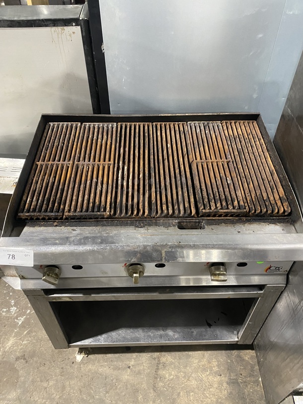 Cooking Performance Group Commercial Countertop Natural Gas Powered! Charbroiled Grill! All Stainless Steel! Working When Removed! - Image 2 of 5