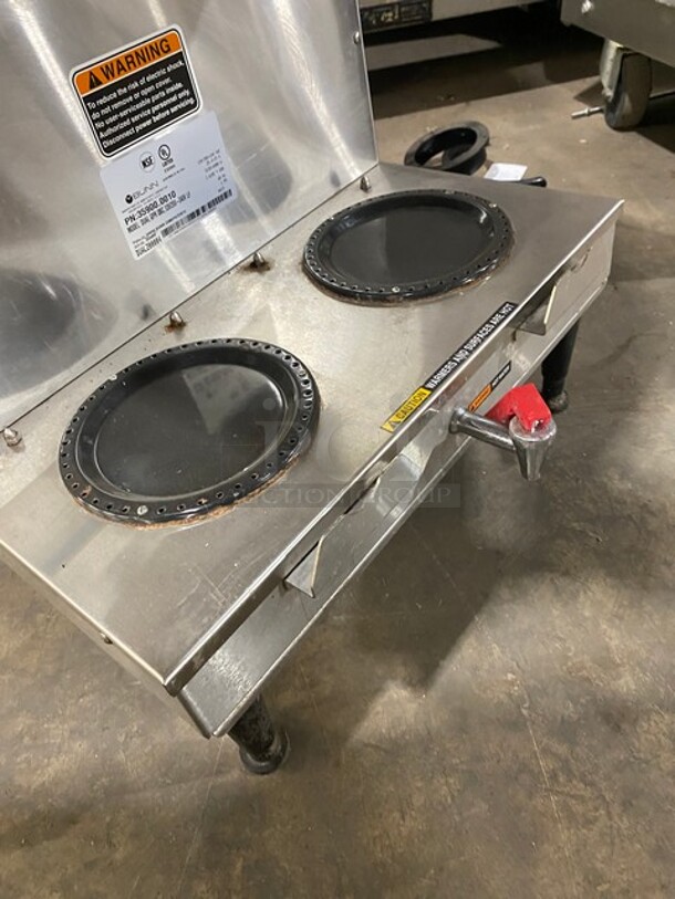 Bunn Commercial Countertop Dual Coffee Brewing Machine! All Stainless Steel! On Small Legs! Model: DUALGPRDBC SN: DUAL200004! 120/208/240V 1PH - Image 6 of 8