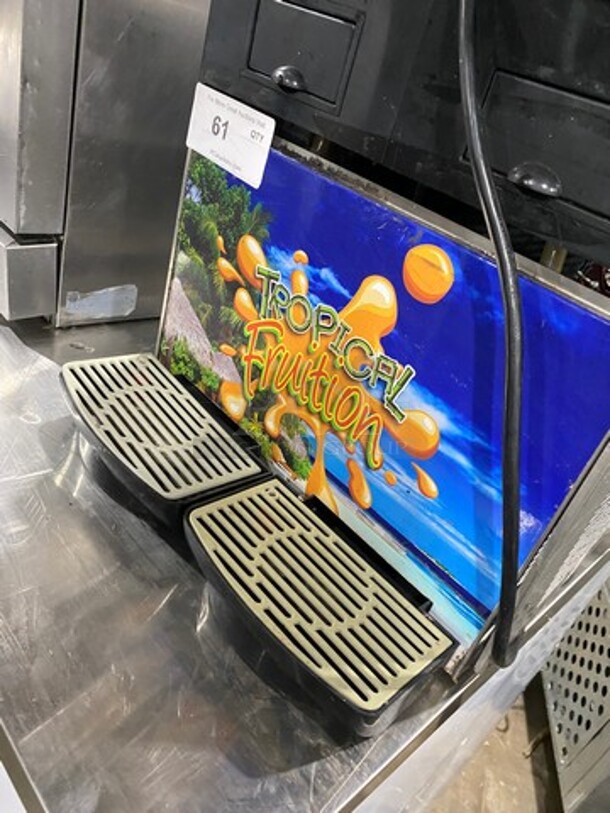 Commercial Countertop 2 Flavor Slushie/ Frozen Beverage Dispenser! Stainless Steel Body! SN: 191118000027 120V - Image 9 of 11