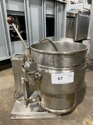 Groen Commercial Electric Powered Tilting Kettle! All Stainless Steel! Model: TDB610 SN: 113091 208/240V 60HZ 1 Phase