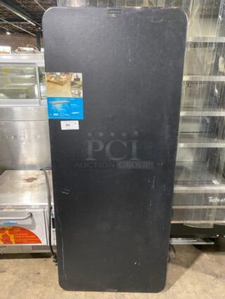 Life Time Black Rectangular Folding Table! With Foldable Metal Legs!