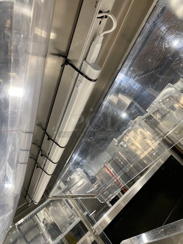 Low Temp Commercial Refrigerated Food Serving Station Counter/ Cold Pan! With Sneeze Guard! Stainless Steel Body! On Casters! Model: 50CFMX SN: L10C33214L 120V 60HZ 1 Phase - Image 6 of 10