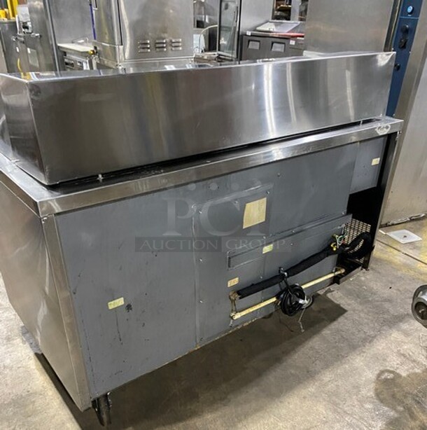 Randell Commercial Refrigerated Mega Top Sandwich Prep Table! With 2 Door Underneath Storage! All Stainless Steel! On Casters! MODEL 9040K7 SN:W14439141 115V 1PH  - Image 3 of 9