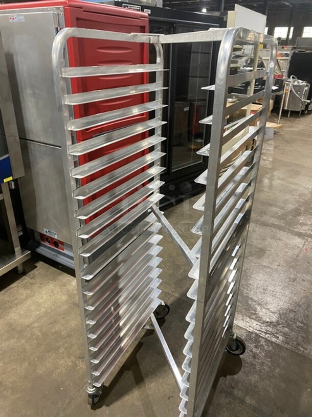 Channel Metal Commercial Pan Transport Rack! On Casters! - Image 3 of 7