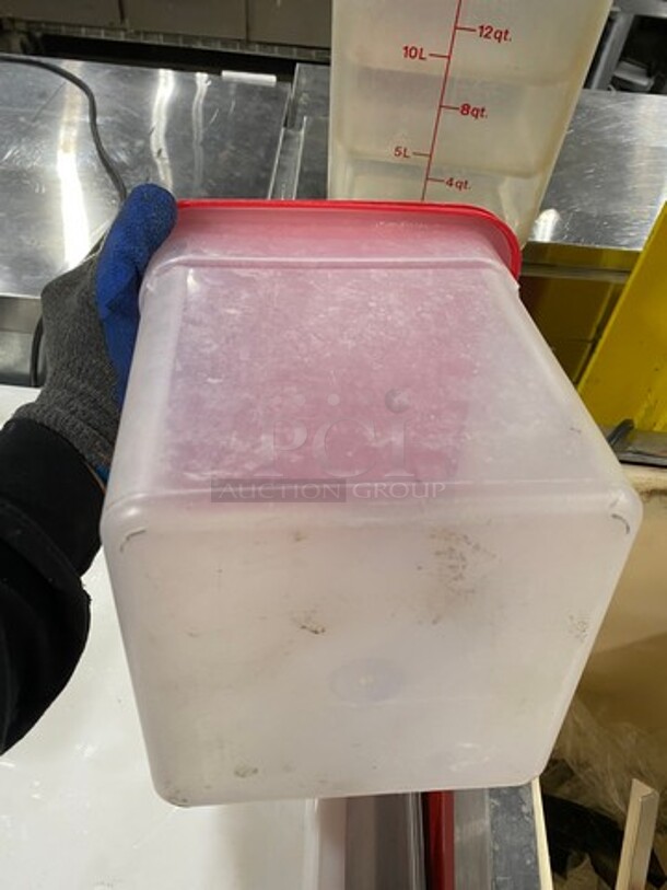 Clear Poly 7.5QT Food Container! - Image 4 of 4