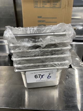  BRAND NEW! Carlisle Commercial Steam Table/ Prep Table Food Pans! All Stainless Steel! Your Bid! MODEL:608194!