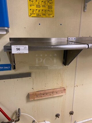 Commercial Solid Stainless Steel Wall Mount Shelf!