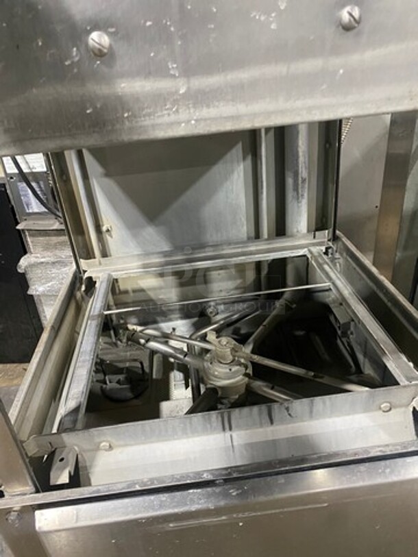 ADS High Temp Upright Pass Through Dishwasher! Model HT25! With Hot Water Booster! Model B13! All S.S.! On Legs!  - Image 5 of 9