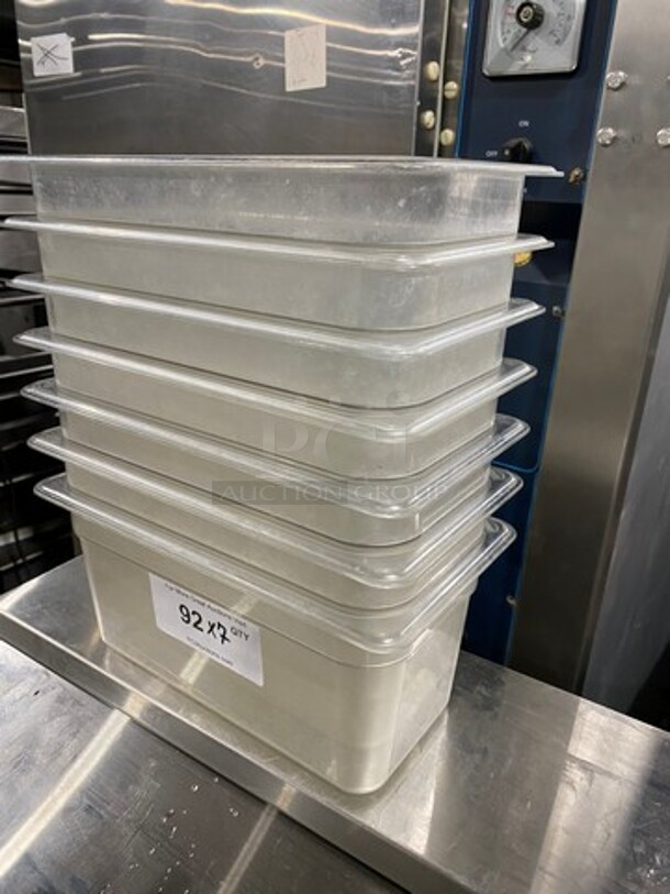 Cambro Clear Poly 1/3x6" Food Containers! 7x Your Bid! - Image 2 of 8