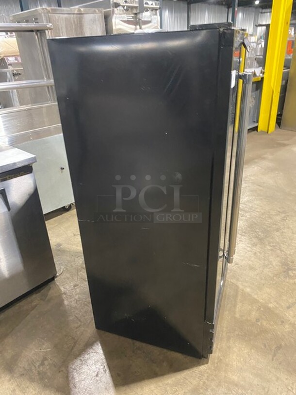 NICE! Franklin Chef Commercial Double Glass Door Dual Temp Refrigerated Wine Cellar! With 100 Bottle Capacity! 115V 1 Phase! Model: FWC100 SN: 0507000085! Working When Removed! - Image 2 of 8