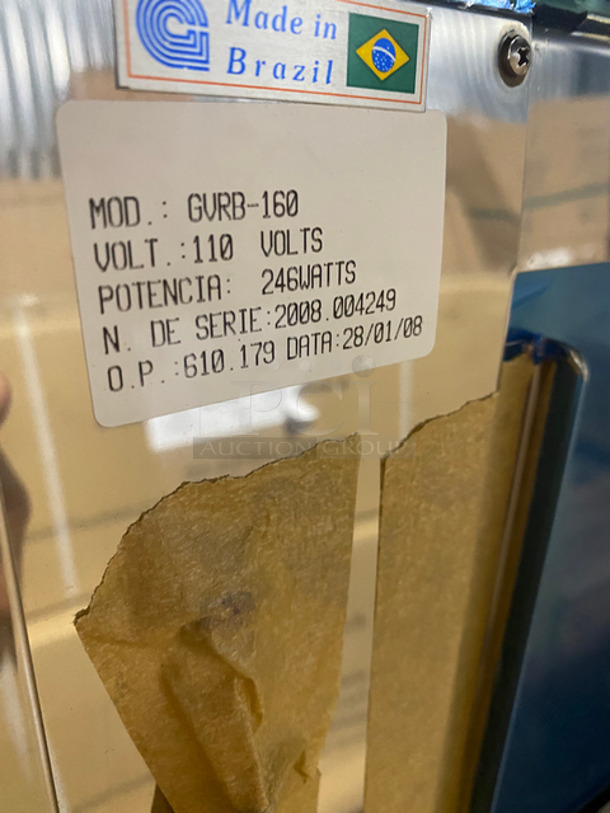 AWESOME! MUST HAVE! BRAND NEW! IN THE BOX! Diamond Commercial Countertop Refrigerated Sushi Display Case Merchandiser! With Curved Glass! Stainless Steel Body! On Small Legs! Model: GVRB160 - Image 7 of 8