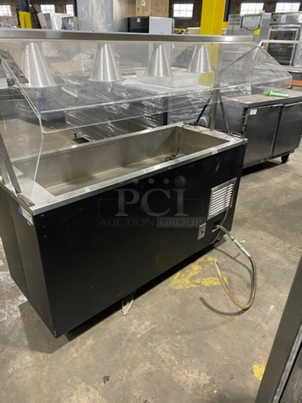 Vollrath Commercial Refrigerated Food Serving Station Counter/ Cold Pan! With Sneeze Guard! With Lowering Prep Line! Stainless Steel Body! On Casters! Model: R3871660 SN: B31500809205001 120V 60HZ 1 Phase - Image 3 of 10