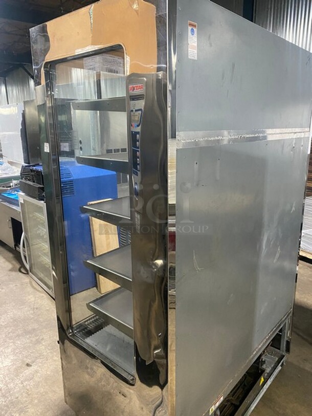 Langer All Stainless Steel Commercial Refrigerated Grab N Go Open Merchandiser! On Casters!  - Image 4 of 9