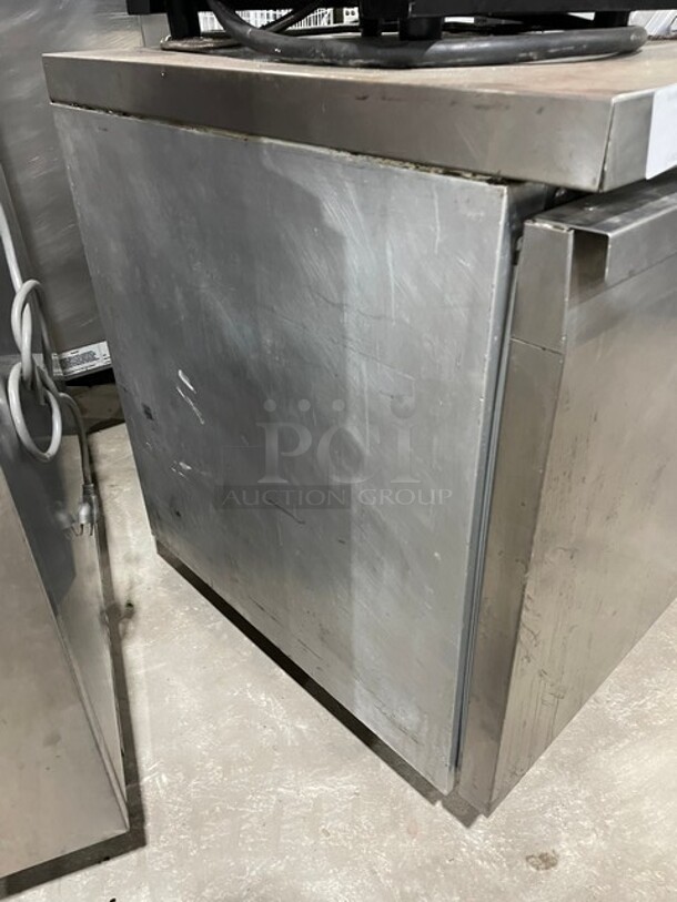 Continental Commercial Refrigerated Single Door Lowboy/Worktop Cooler! All Stainless Steel! With Metal Rack! On Casters! 115V 1 Phase! Model: SW27! - Image 2 of 7