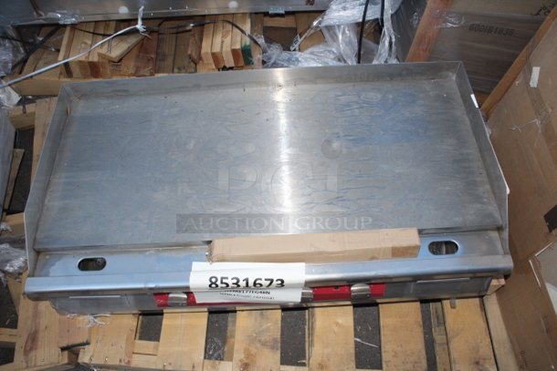 BRAND NEW SCRATCH & DENT! Avantco EG48N 48" Electric Countertop Griddle - 208/240V, 10482W-14000W. Minor denting, missing cord. S/N ECG48C24010041	 - Image 2 of 5
