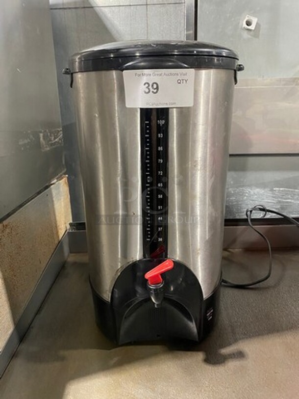 Dominion Commercial Countertop Coffee Urn! All Stainless Steel! Model: DK100 120V - Image 1 of 7