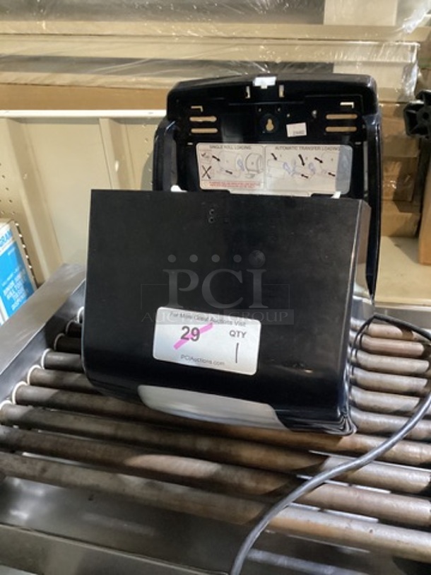 New Merfin by NPS Automatic Paper Towel Dispenser, Black, Takes D Batteries, Not Included 
 - Image 1 of 2