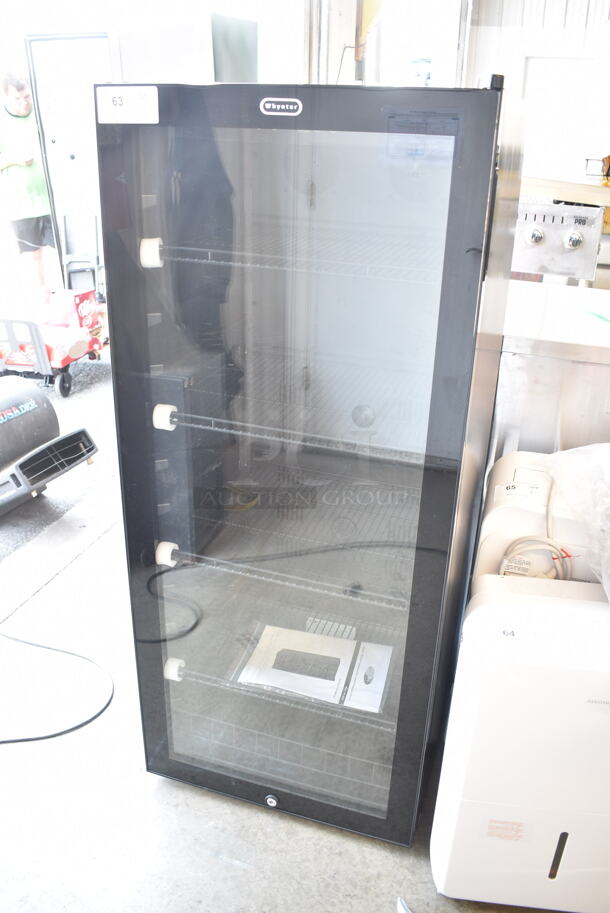 BRAND NEW SCRATCH AND DENT! Whynter FWC-1201BB Metal Freestanding 34 Bottle Wine Cooler Merchandiser w/ Touch Screen. 115 Volts, 1 Phase. Tested and Working! - Image 2 of 6