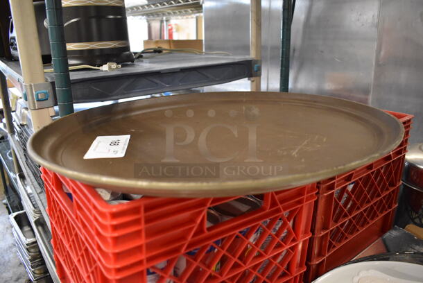 7 Oval Serving Trays. 24x19x1.5. 7 Times Your Bid!  - Image 3 of 6