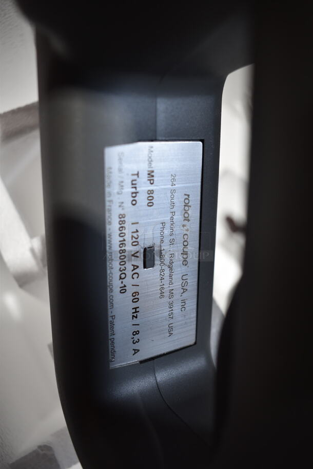 BRAND NEW SCRATCH AND DENT! Robot Coupe MP800 Turbo 29" Single Speed Immersion Blender. 120 Volts, 1 Phase. Tested and Working! - Image 6 of 6