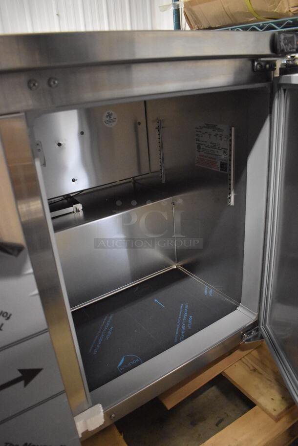 BRAND NEW! Continental SW48N Stainless Steel Commercial 2 Door Undercounter Cooler. 115 Volts, 1 Phase. 48x31.5x32. Tested and Working! - Image 4 of 6