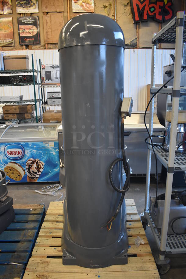 Hobart V-1401 Metal Commercial Floor Style 140 Quart Planetary Dough Mixer w/ Stainless Steel Mixing Bowl, Bowl Adapter, Paddle, Whisk and Dough Hook Attachments. 200 Volts, 3 Phase. 32x48x70 - Image 4 of 11