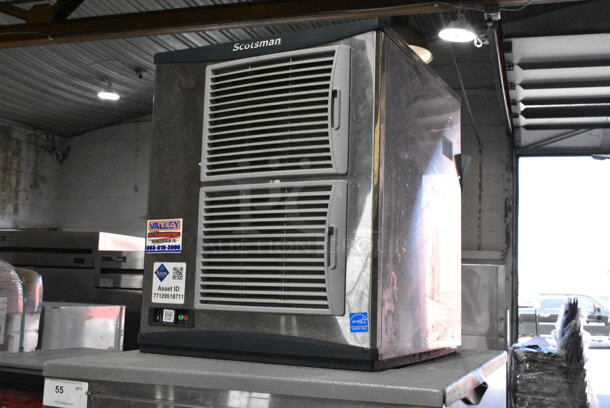 2019 Scotsman F1222A-32E Ice Head on Stainless Steel Commercial Ice Bin w/ Portable Ice Cart. 208/230 Volts, 1 Phase.  - Image 6 of 7