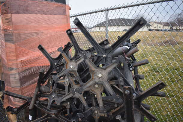 PALLET LOT OF 26 Various Black Metal Table Bases. Includes 30x30x29. 26 Times Your Bid! - Image 3 of 4