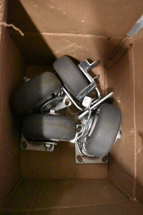 BRAND NEW SCRATCH AND DENT! Beverage Air SF2HC-1S Stainless Steel Commercial 2 Door Reach In Freezer w/ Poly Coated Racks and Commercial Casters. 115 Volts, 1 Phase. Cannot Test Due To Missing Power Cord  - Image 6 of 7