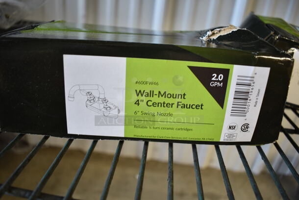 3 BRAND NEW SCRATCH AND DENT! Items; 2 Regency Wall Mount Faucet with 6" Swing Spout and 4" Centers, Stainless Steel Handles, . 3 Times Your Bid! - Image 5 of 5