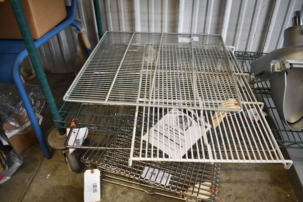 BRAND NEW SCRATCH AND DENT! Lot of Shelves; HP908784 True Refrigeration 908784 Large Floor Rack 18 In X 27-1/2 In, 185403900D02 Beverage-Air 403-900D-02 Epoxy Coated Wire Shelf 23 1/4" x 24 3/8", HP22130 Imperial 2130 Oven Rack - Image 5 of 5