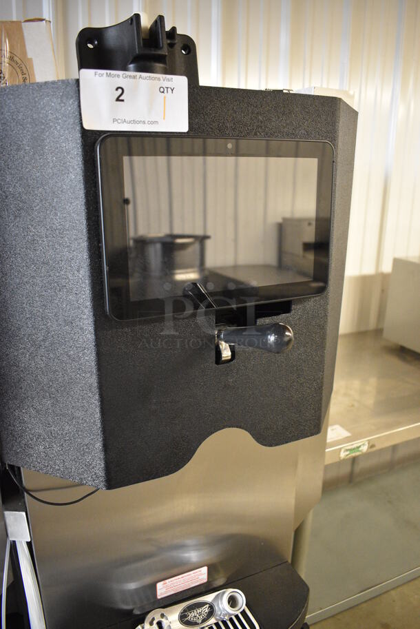 2017 Taylor Model C709-27 Stainless Steel Commercial Air Cooled Single Flavor Soft Serve Ice Cream Machine w/ Taylor Model C20100-WFB 10 Head Flavor Blast and Color Touch Panel for Flavor Burst on Commercial Casters. 208-230 Volts, 1 Phase. 23x33x61 - Image 4 of 10