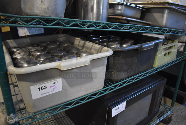 ALL ONE MONEY! Tier Lot of 3 Bins of Sugar Shakers and Salt / Pepper Shakers - Image 1 of 5