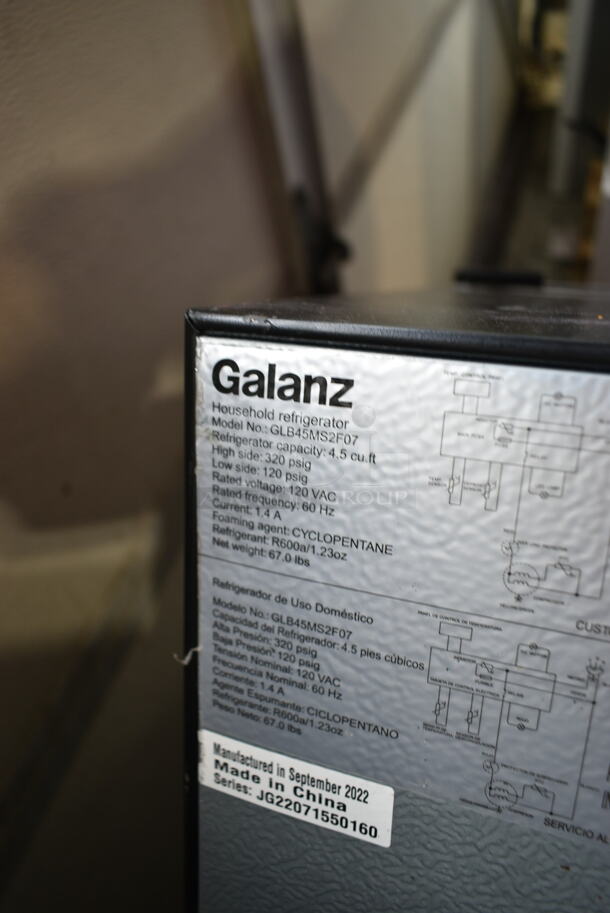 Galanz GLB45MS2F07 Metal Mini Cooler Merchandiser. 115 Volts, 1 Phase. Tested and Working! - Image 3 of 3