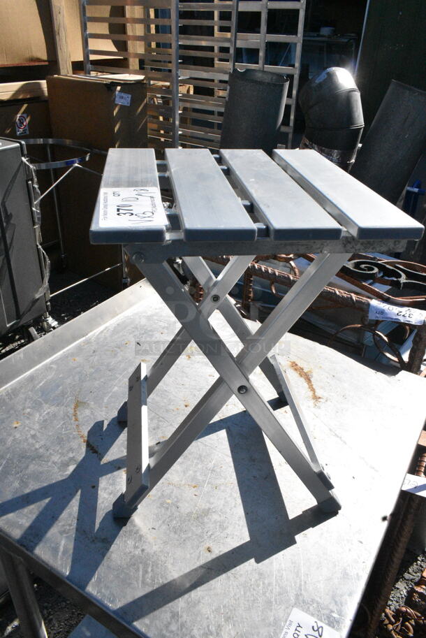 3 Items; Laundry Basket, End Table and Stool. 11x10x15, 27x22x27, 16x16x14. 3 Times Your Bid!  - Image 2 of 4