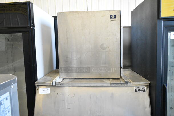 Manitowoc RF2200W Metal Commercial Ice Head on Commercial Bin. 220 Volts, 1 Phase.  - Image 2 of 6