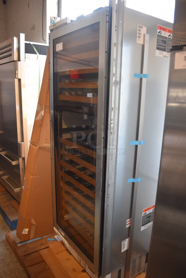 LIKE NEW! Sub Zero IW-30 Metal Commercial Single Door Reach In Wine Chiller Merchandiser. 115 Volts, 1 Phase. Unit Has Only Been Used a Few Times! Tested and Powers On But Does Not Get Cold - Image 3 of 7