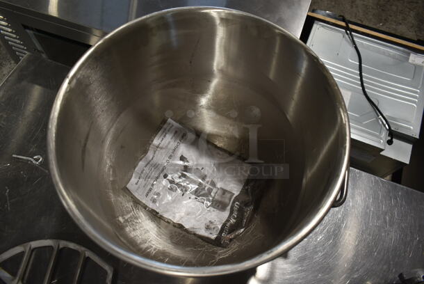 ALL ONE MONEY! Lot of BRAND NEW! Mixer Items; SUS 304 Stainless Steel Mixing Bowl, Whisk, Dough Hook and Paddle Attachment. Appears to be 30 Quart. - Image 9 of 9