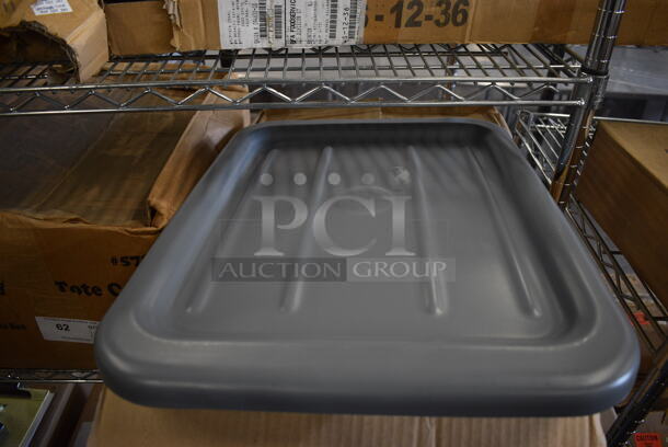 10 BRAND NEW IN BOX! Tough Guy 5726C Gray Poly Tote Covers. 16x22x1. 10 Times Your Bid!