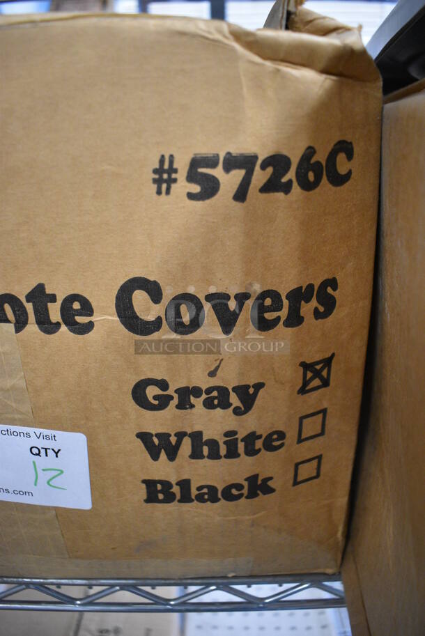 12 BRAND NEW IN BOX! Tough Guy 5726C Gray Poly Tote Covers. 16x22x1. 12 Times Your Bid! - Image 3 of 4