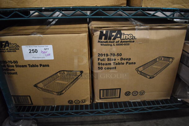 ALL ONE MONEY! Tier Lot of Various Items Including HFA Full Size Steam Table Pans and Foil Lids - Image 2 of 3